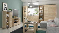 Living room chipboard photo in the interior