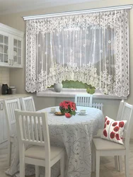 Curtains for the kitchen lace photo