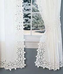 Шторы для кухни кружево фото