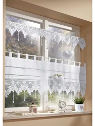 Curtains for the kitchen lace photo
