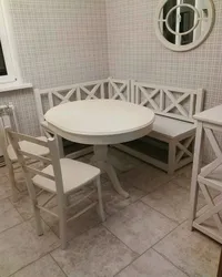 Кутнія крэслы для кухні фота