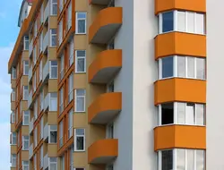 Apartment building with loggia photo