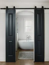 Photo of bathroom door at 60