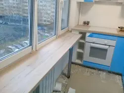Кухня з адзінай стальніцай фота