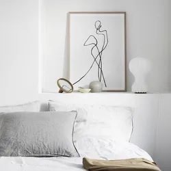 White painting for the bedroom photo