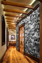 Uneven walls in the hallway photo