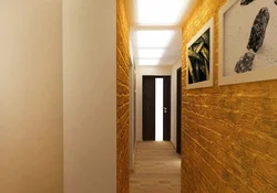 Uneven walls in the hallway photo