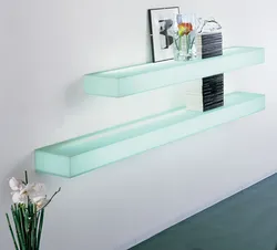 Bathroom shelf lighting photo