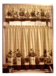 Curtains For Kitchen Coffee Photo