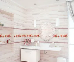 Bathroom tiles photo orange