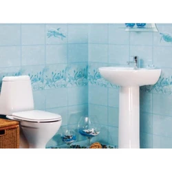 Bathroom tiles photo orange