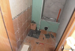 Фото санузла пол на стену