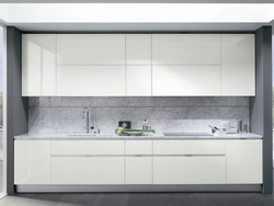 Photo of a kitchen with vertical handles