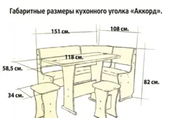Уголок На Кухню Размер Фото