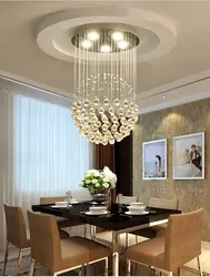 Mətbəx Fotoşəkili Üçün Kristal Çilçıraq
