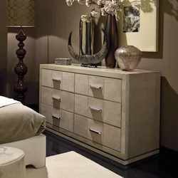 Low chest of drawers in the bedroom photo