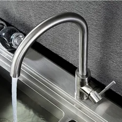 Stainless Steel Kitchen Faucet Photo