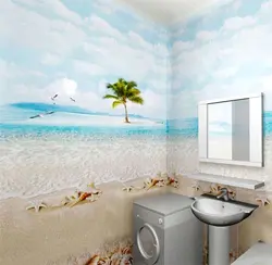 Glossy panels for the bathroom photo