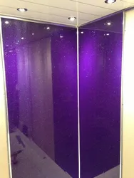 Glossy panels for the bathroom photo