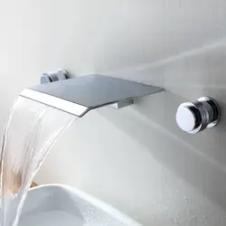 Bathtub faucet from the wall photo