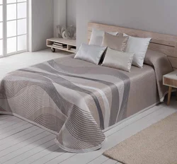 Bedspreads барои як акс хоб хокистарӣ