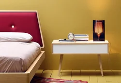 Photo bedroom table by the bed