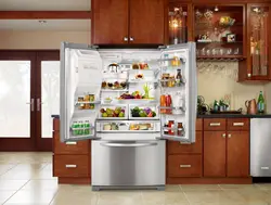 Photos of different refrigerators for the kitchen