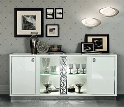 Modern showcase for living room photo