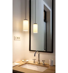 Hanging Lamps In The Bathroom Photo