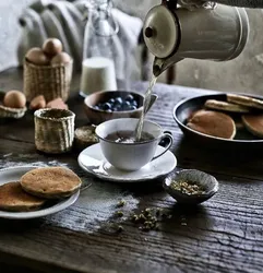 Morning Coffee In The Kitchen Photo