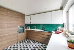 Ağ Mətbəx Yaşıl Tezgah Şəkli