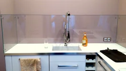 Transparent apron in the kitchen photo