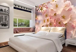 Sakura in the bedroom interior photo