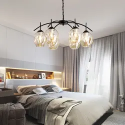 Hanging chandelier photo for bedroom