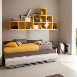 Beds in a teenager's bedroom photo