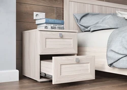 Furniture bedside tables for bedroom photo