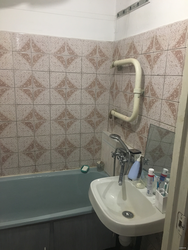 Tiles in a Soviet bathroom photo