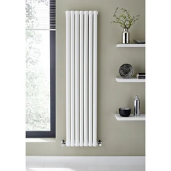 Vertical radiators in the kitchen photo