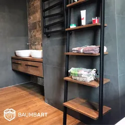 Shelves In Loft Bathroom Photo