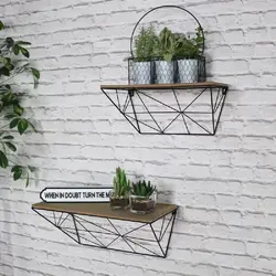 Shelves in loft bathroom photo