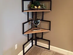 Floor shelves in the hallway photo