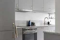 Серая вытяжка для кухни фото