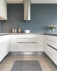 Gray kitchen hood photo