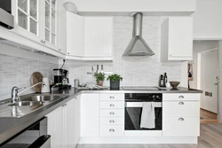 Gray kitchen hood photo