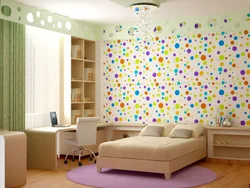 Children's wallpaper in the kitchen photo