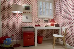 Children's wallpaper in the kitchen photo