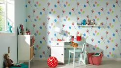 Children's wallpaper in the kitchen photo
