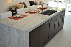 Акси ошхона санги хокистарӣ countertop
