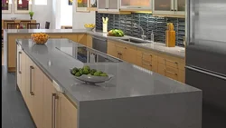 Акси ошхона санги хокистарӣ countertop