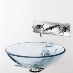 Glass bath sink photo